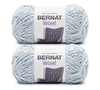 Bernat Velvet Softened Blue Yarn - 2 Pack of 300g/10.5oz - Polyester - 5 Bulky - 315 Yards - Knitting/Crochet