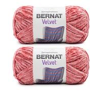 Bernat Velvet Terracotta Rose Yarn - 2 Pack of 300g/10.5oz - Polyester - 5 Bulky - 315 Yards - Knitting/Crochet