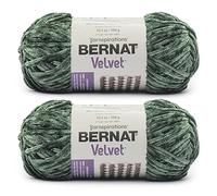 Bernat Velvet Yarn, Pine 2 Pack