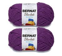 Bernat Yarn, Polyester, Pow Purple, 2 Pack