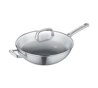 Berndes Tricion Resist Wok 32 cm, Wok Pan with Lid 5.7 L Volume, Suitable for All Hobs Including Induction, Non-Stick Coating