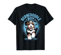 Bernedoodle Boy Cute Cartoon for Dog Owners Pet Bernedoodle T-Shirt