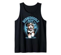 Bernedoodle Boy Cute Cartoon for Dog Owners Pet Bernedoodle Tank Top