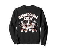 Bernedoodle Crew Cute Cartoon for Dog Owners Pet Bernedoodle Sweatshirt