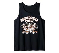 Bernedoodle Crew Cute Cartoon for Dog Owners Pet Bernedoodle Tank Top