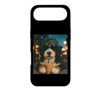 Bernedoodle Drinking Iced Coffee Funny Doodle Dog Lover Case for iPhone Air