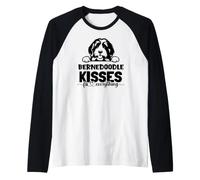 Bernedoodle Kisses fix Everything Raglan Baseball Tee