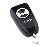 Berner BHS121 Miniature Handheld Transmitter (Frequency 868 MHz, Accessories for Gate Operators, 2 Channels, with Ring Eyelet, with Red LED) 2905030