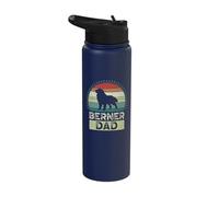 Berner Dad, Father's Day, Bernese Mountain Daddy Stainless Steel Insulated Water Bottle