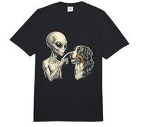 Bernese Mountain Dog & Alien Comfort Colors Adult Heavyweight T-Shirt