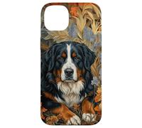Bernese Mountain Dog Berner Oberland Floral Art Case for iPhone 14 Plus