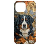 Bernese Mountain Dog Berner Oberland Floral Art Case for iPhone 16 Pro Max