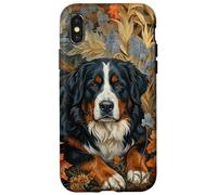 Bernese Mountain Dog Berner Oberland Floral Art Case for iPhone X/XS
