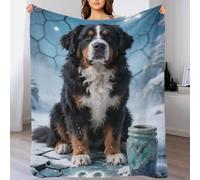 Bernese Mountain Dog Blanket for Couch & Bed - 3D Decorative Blankets, Super Soft and Cozy Warm for, All Seasons is Suitable Couch for Sofa Bedroom Living Room, Gifts 60x80inch(150x200cm)