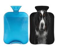 Bernese Mountain Dog Hot Water Bottle with Cover, Animals Pattern 2L Hot Water Bag for Pain Relief, Neck Soft and Shoulder, Hand Feet Warmer, Hot and Cold Compress for Adult Kids