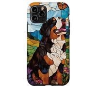 Bernese Mountain Dog In Sunny Field Of Flowers Case for iPhone 11 Pro