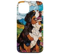 Bernese Mountain Dog In Sunny Field Of Flowers Case for iPhone 13