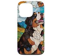 Bernese Mountain Dog In Sunny Field Of Flowers Case for iPhone 13 Pro