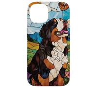 Bernese Mountain Dog In Sunny Field Of Flowers Case for iPhone 14