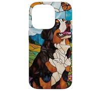 Bernese Mountain Dog In Sunny Field Of Flowers Case for iPhone 14 Pro
