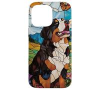 Bernese Mountain Dog In Sunny Field Of Flowers Case for iPhone 14 Pro Max