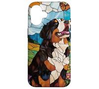 Bernese Mountain Dog In Sunny Field Of Flowers Case for iPhone 16