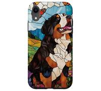 Bernese Mountain Dog In Sunny Field Of Flowers Case for iPhone XR