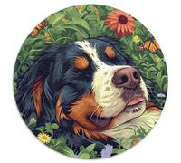 Bernese Mountain Dog Jigsaw Puzzles for Adults Gifts 1000 Pieces Challenging Games Home Decoration Brainteasing Lovely Animal Jigsaw Puzzle for Adults 1000pcs (67.5x67.5cm)