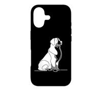 Bernese Mountain Dog Line Art Owner Case for iPhone 17