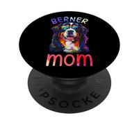 Bernese Mountain Dog Lovers Pop Art Bernese Mountain Dog Mom PopSockets Adhesive PopGrip