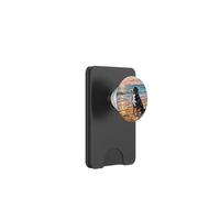 Bernese Mountain Dog on a Sunset Summer Beach Artwork PopSockets PopWallet for MagSafe