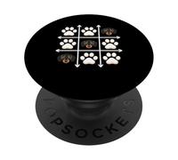 Bernese Mountain Dog Paws Grid Game PopSockets Adhesive PopGrip