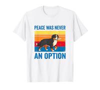 Bernese Mountain Dog Peace was Never an Option Knife Meme T-Shirt