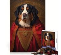 Bernese Mountain Dog Pope 1000 Pieces Jigsaws Adults Puzzles Gifts Logical Skill Peaceful Escape Precise Join Perfect Xmas (38x52cm)