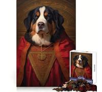 Bernese Mountain Dog Pope Jigsaw Puzzles 1000 Piece for Adults Intellectual Fun Calm Distraction Sharp Cut Thoughtful Gift (38x26cm)