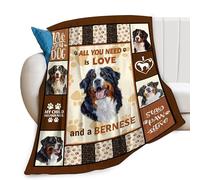 Bernese Mountain Dog Print Blanket Best Dog Pet Animal Throw Blankets for Couch Sofa Stuff Decor Gifts Lightweight Soft Cozy Fleece Plush Warm Flannel Bedding for Lover Man Woman Teen Adults 40"x50"