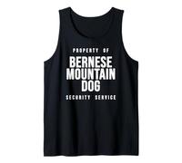 Bernese Mountain Dog Property of Security Service Canine Dad Tank Top