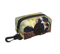 Bernese Mountain Dog Puppies Dog Poop Bag Holder Portable Garbage Bag Dispenser