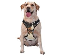 Bernese Mountain Dog Realistic Portrait Berner,Pet Harness,Adjustable Reflective Dog Harness,Pet Leash Vest,S