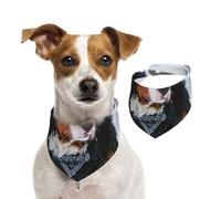 Bernese Mountain Dog Snowfall,Pet Bib Scarf Cats Dog Bandana Dogs Towel Bib Adjustable Pet Scarf,L