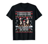 Bernese Mountain Dog Ugly Sweater Christmas Light Pajama T-Shirt