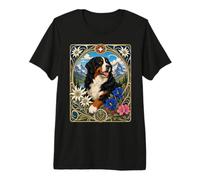 Bernese Mountain Dog Vintage Berner in the Alps Premium T-Shirt