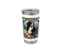 Bernese Mountain Dog Vintage Berner in the Alps Stainless Steel Insulated Tumbler