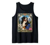 Bernese Mountain Dog Vintage Berner in the Alps Tank Top