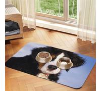 Bernese Mountain Dog,Waterproof Pet Feeding Mat,PU Leather Placemats for Cat Dog Water Bowl,Food Mats,40x60cm