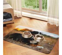 Bernese Mountain Dog,Waterproof Pet Feeding Mat,PU Leather Placemats for Cat Dog Water Bowl,Food Mats,30x45cm