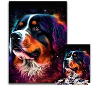 Bernese Mountain Galaxy 1000 Piece Jigsaw Puzzle Impossible Jigsaw Puzzles for Adults Perfect for Teenagers Family Bonding Brain Teaser & DIY Home Decor Gift 1000 PCS(38x26cm)