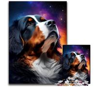 Bernese Mountain Galaxy Do Jigsaw Puzzles for Adults 1000 Piece Paper Jigsaw Brain Challenge Game for Teenagers & Family Interaction 1000 PCS(38x26cm)