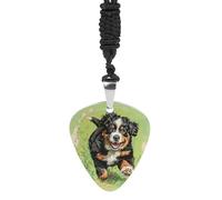 Bernese Mountain Puppies Fashion Guitar Picks Necklace Music Jewellery Personalized Pendant