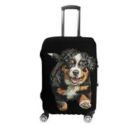 Bernese Mountain Puppies Luggage Cover Elastic Suitcase Protectors Anti-Scratch Fits 18-32 Inch Case